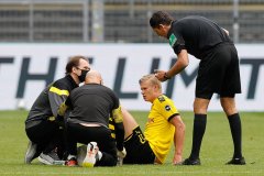 敲警钟！德甲复赛首日6场比赛8人受伤 重返赛场